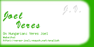 joel veres business card